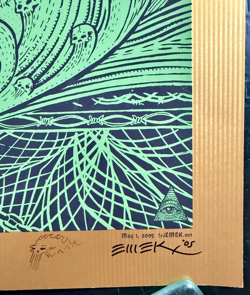 AUCTION - Audioslave - Washington, D.C. '05 - Gold Variant - Edition of 10 - Emek - Near Mint