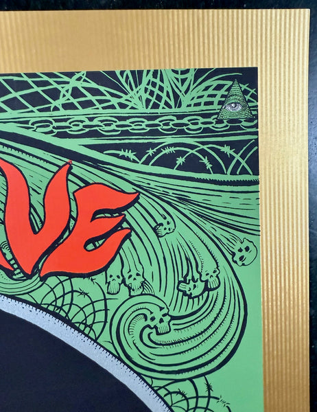 AUCTION - Audioslave - Washington, D.C. '05 - Gold Variant - Edition of 10 - Emek - Near Mint