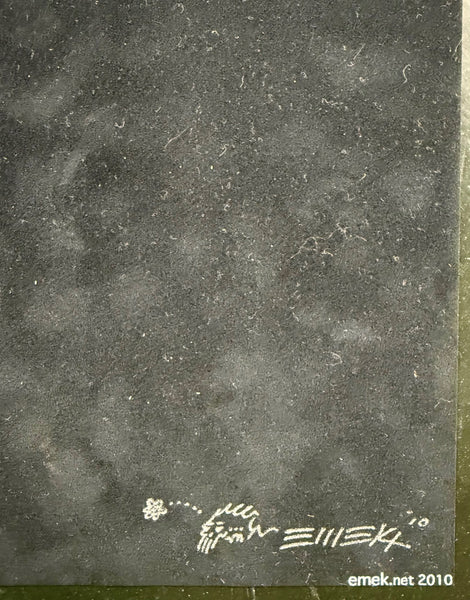 AUCTION - Sonic Youth - Los Angeles '10 - Black Velvet Variant - Edition of 20 - Emek - Near Mint