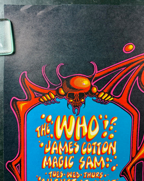 AUCTION - BG-133 -  Grateful Dead - The Who - Griffin & Kelley - 1968 Poster - Fillmore West -  Excellent