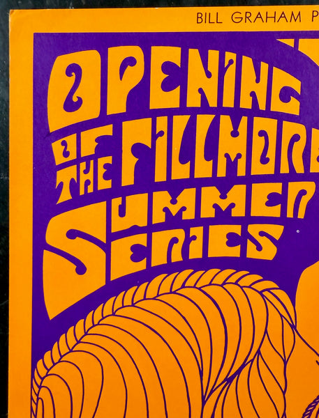 AUCTION - BG-69 - Jimi Hendrix - 1967 Poster - Fillmore Auditorium - Excellent