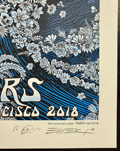 AUCTION - TRPS - The Rock Poster Society - San Francisco '18 - 1st Edition Silkscreen - Emek - Mint