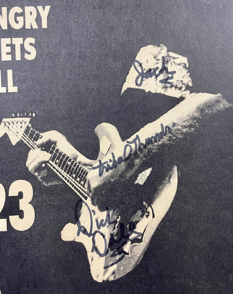 AUCTION - Dick Dale - Band Signed - 1982 Poster - Los Angeles - Excellent