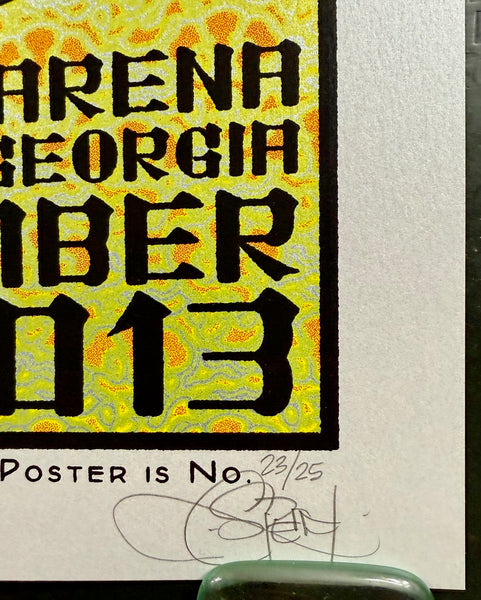 AUCTION - Widespread Panic - Atlanta '13 - Silver Variant - Edition of 25 - Chuck Sperry - Mint