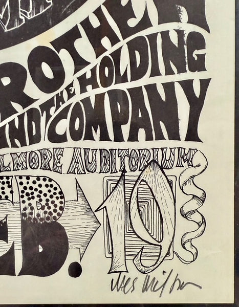 FD-1 -  Jefferson Airplane - "A Tribal Stomp" - Wes Wilson Signed - 1966 Poster - Fillmore Auditorium - CGC Graded 6.5