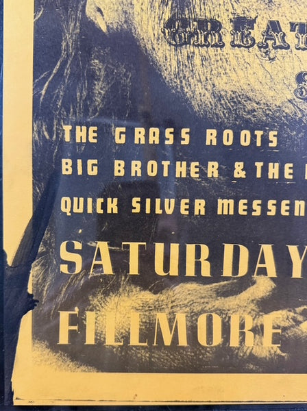 FD-2 - "King Kong" - Wes Wilson Signed - 1966 Poster - Fillmore Auditorium - CGC Graded 6.5