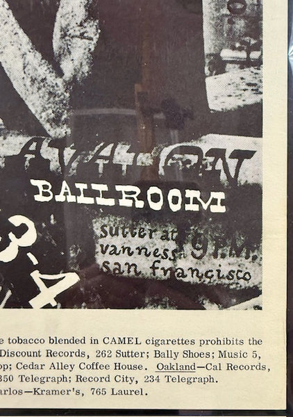 FD-11 - "Stone Facade" - Big Brother - Victor Moscoso - 1966 Poster - Avalon Ballroom - CGC Graded 8.5