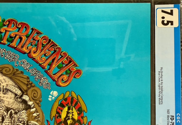 AUCTION - FD-79 - Janis Joplin & Big Brother - Rick Griffin - 1967 Poster - Family Dog Denver - CGC Graded 7.5