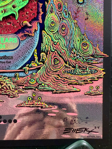 AUCTION - Ween - Chocolate and Cheese '24 - Shimmer Foil Blue Bun Variant - Edition of 15 - Emek - Mint