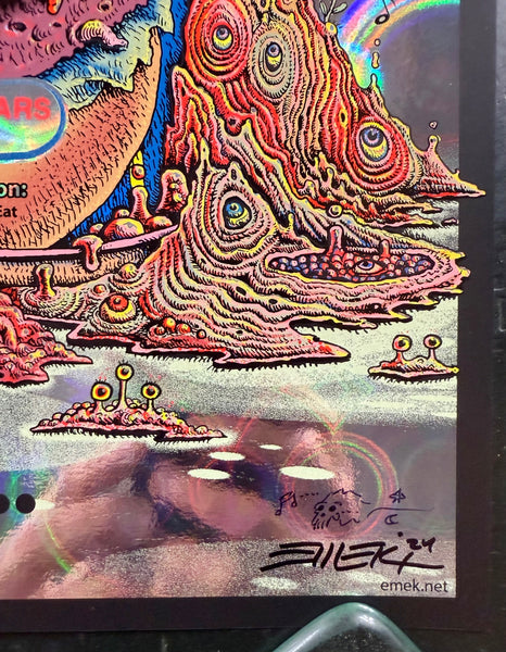 AUCTION - Ween - Chocolate and Cheese '24 - Circle Foil Variant - Edition of 15 - Emek - Mint