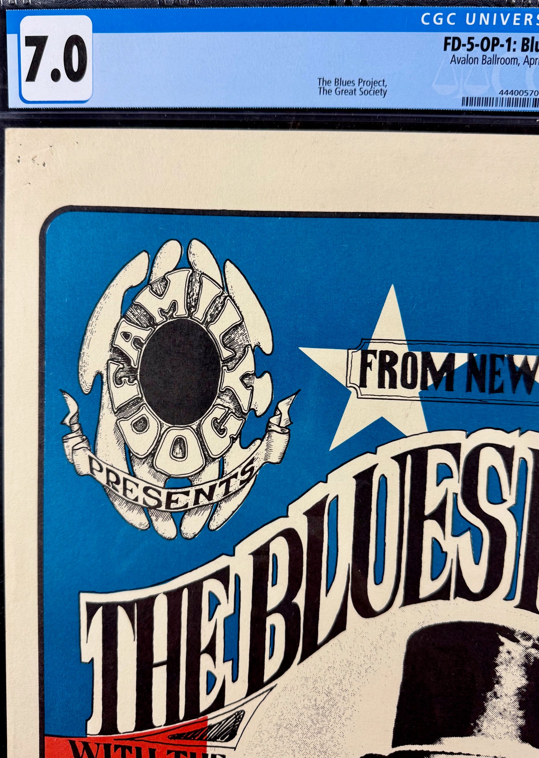 FD-5 - Blues Project - Great Society - Wes Wilson - 1966 Poster