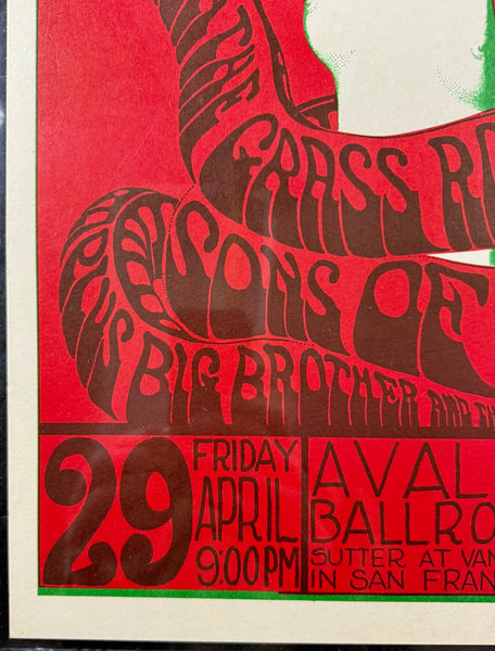 FD-6 - "Sin Dance" - Wes Wilson - 1966 Poster - Avalon Ballroom - CGC Graded 9.2