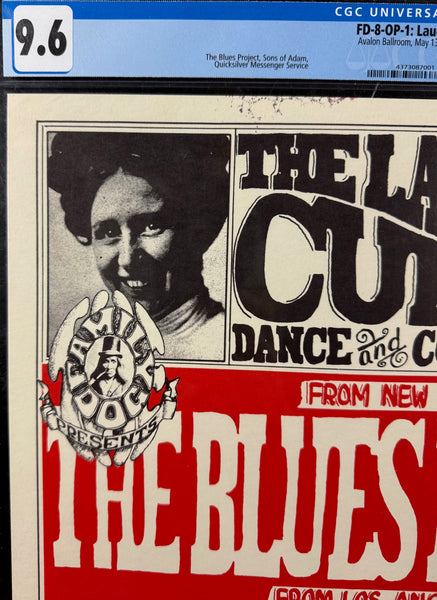FD-8 - "Laugh Cure" - Blues Project - Wes Wilson - 1966  Poster - Avalon Ballroom - CGC Graded 9.6