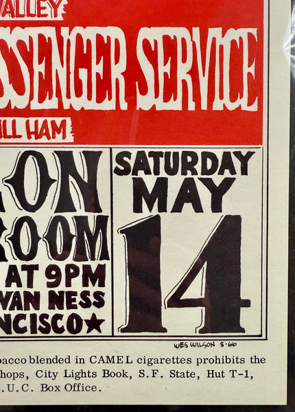 FD-8 - "Laugh Cure" - Blues Project - Wes Wilson - 1966  Poster - Avalon Ballroom - CGC Graded 9.6