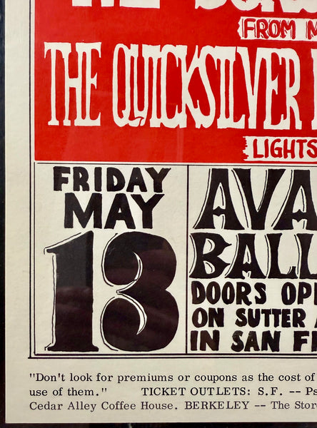 FD-8 - "Laugh Cure" - Blues Project - Wes Wilson - 1966  Poster - Avalon Ballroom - CGC Graded 9.6