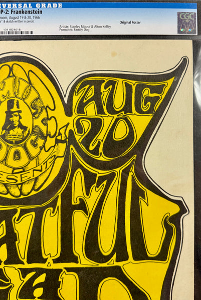 FD-22-OP-2 - Grateful Dead - Mouse Signed - 1966 Poster - Avalon Ballroom - CGC Graded 7.5