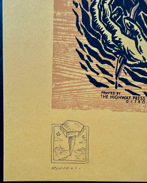 AUCTION - Nine Inch Nails - Berlin - 1999 Poster - Orange Variant - Emek - Near Mint - SF Rock Posters & Collectibles