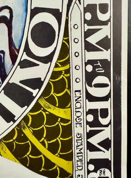 AUCTION - Jefferson Airplane - Hot Tuna - Open Air Festival - 1971 Poster - St. Paul, MN - Excellent