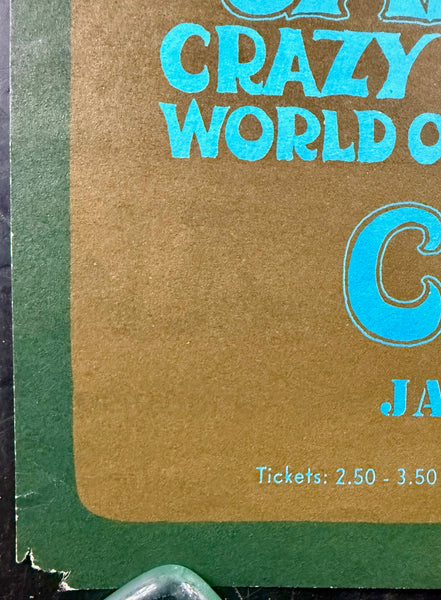 AUCTION - The Doors - Gary Grimshaw Signed - 1968 Poster - Cobo Arena - Good