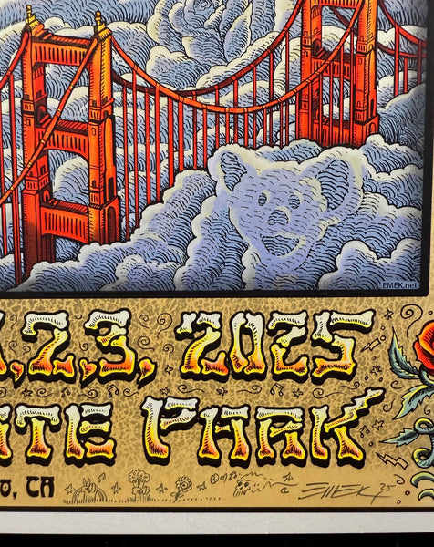 AUCTION - Dead & Company - San Francisco '25 - Artist Proof Edition - Emek - Mint