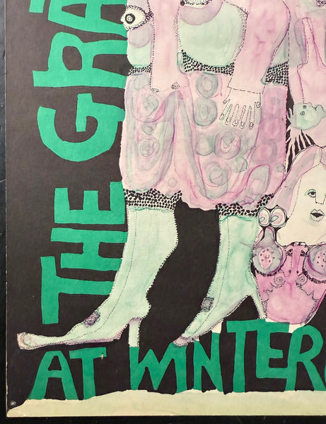 AUCTION - AOR 2.205 - Grateful Dead - Big Brother Janis Joplin - Mari Tepper - 1967 Poster - Winterland - Excellent