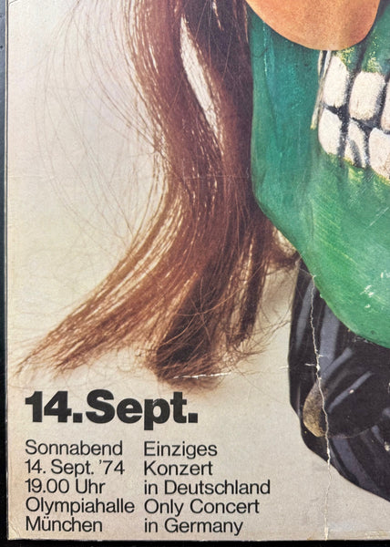 AUCTION - AOR 4.237 - Grateful Dead - Gunther Kieser - 1972 Poster - Munich, Germany - Very Good