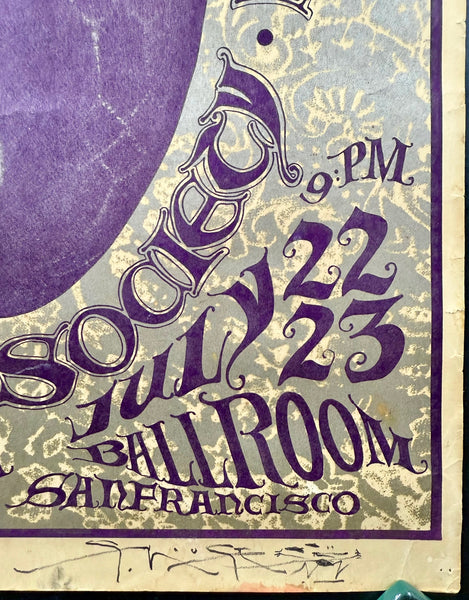AUCTION - FD-17 - Jefferson Airplane - Mouse Signed - 1966 Poster - Avalon Ballroom -  Excellent - SF Rock Posters & Collectibles