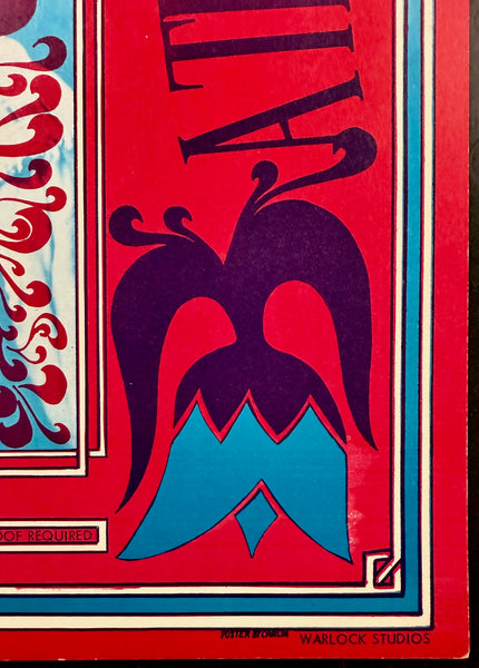 AUCTION - "A Tribal Flow" - 1967 Poster - Grande Ballroom - Near Mint Minus