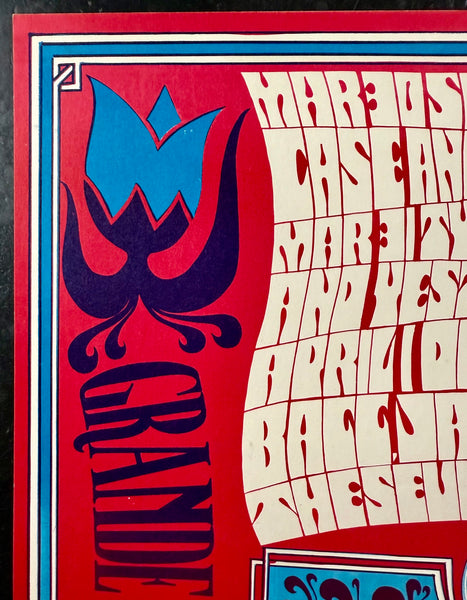 AUCTION - "A Tribal Flow" - 1967 Poster - Grande Ballroom - Near Mint Minus