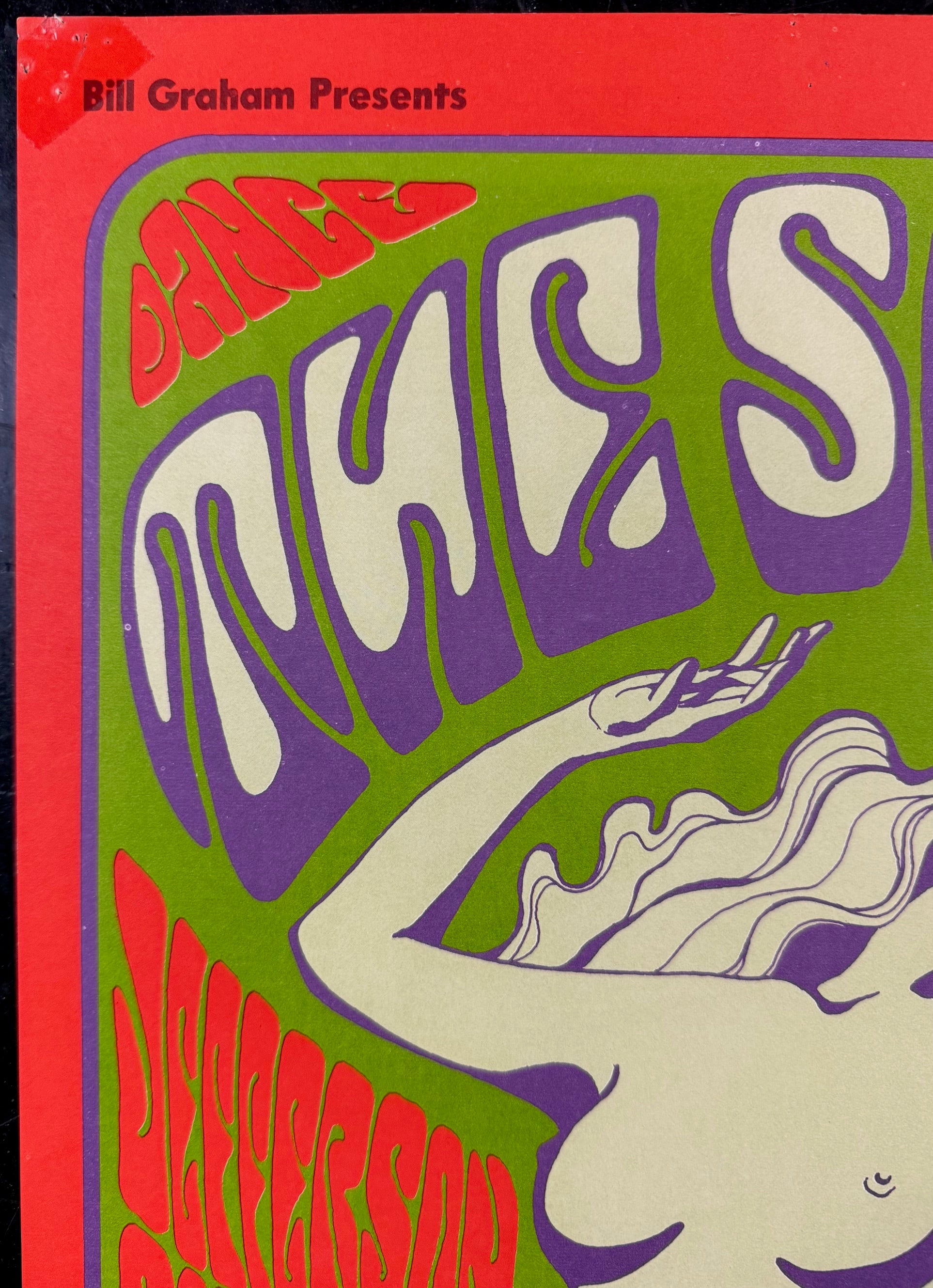 AUCTION - BG-29 - Jefferson Airplane - Wes Wilson - 1966 Poster
