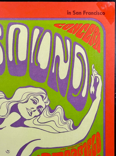 AUCTION - BG-29 - Jefferson Airplane - Wes Wilson - 1966 Poster - Fillmore/ Winterland - Excellent