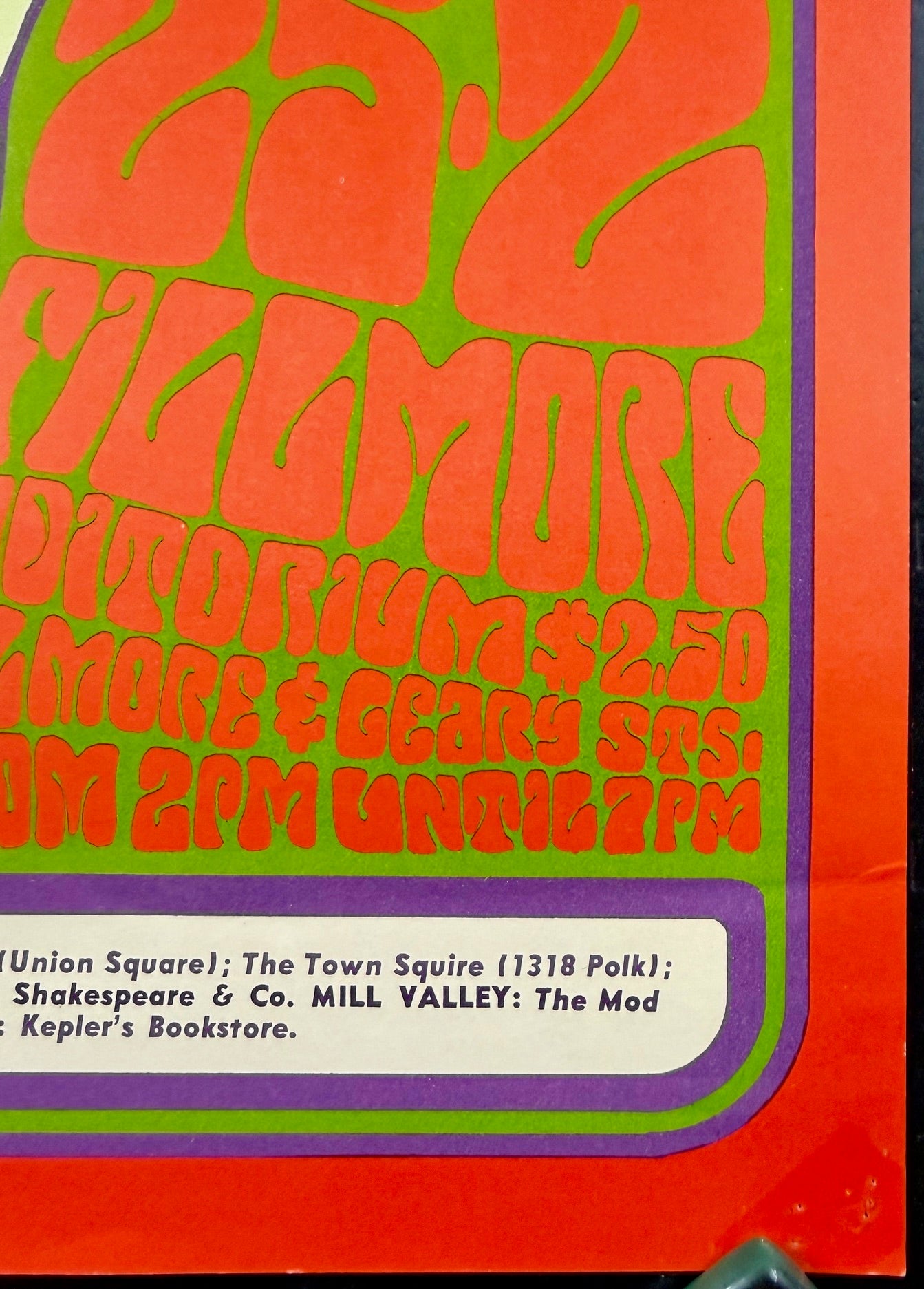 AUCTION - BG-29 - Jefferson Airplane - Wes Wilson - 1966 Poster - Fill