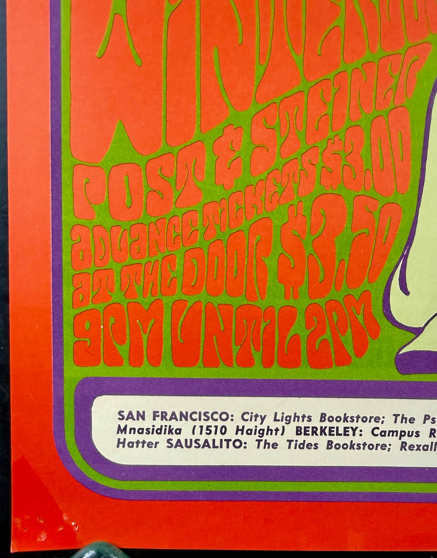 AUCTION - BG-29 - Jefferson Airplane - Wes Wilson - 1966 Poster