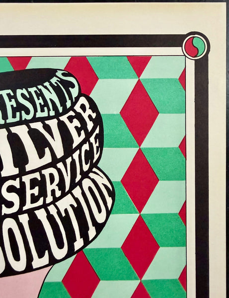 AUCTION - BG-7 - Quicksilver Messenger Service - Wes Wilson Signed - 1966 Poster - Fillmore Auditorium - Near Mint Minus - SF Rock Posters & Collectibles