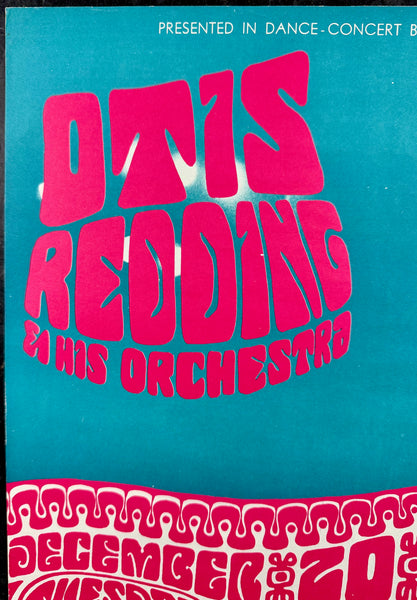 AUCTION - BG-43 - Otis Redding - Grateful Dead - Wes WIlson - 1966 Poster - Fillmore Auditorium - Excellent - SF Rock Posters & Collectibles