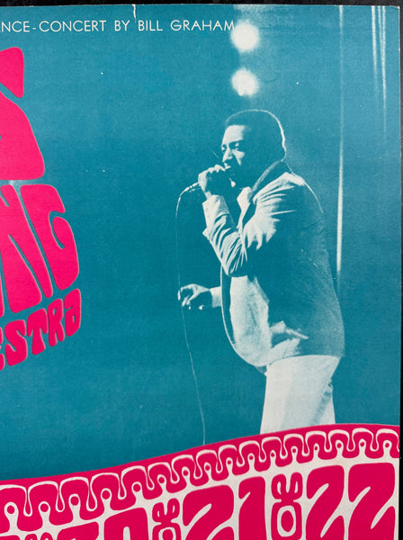 AUCTION - BG-43 - Otis Redding - Grateful Dead - Wes WIlson - 1966 Poster - Fillmore Auditorium - Excellent - SF Rock Posters & Collectibles