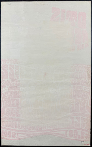 AUCTION - BG-43 - Otis Redding - Grateful Dead - Wes WIlson - 1966 Poster - Fillmore Auditorium - Excellent - SF Rock Posters & Collectibles