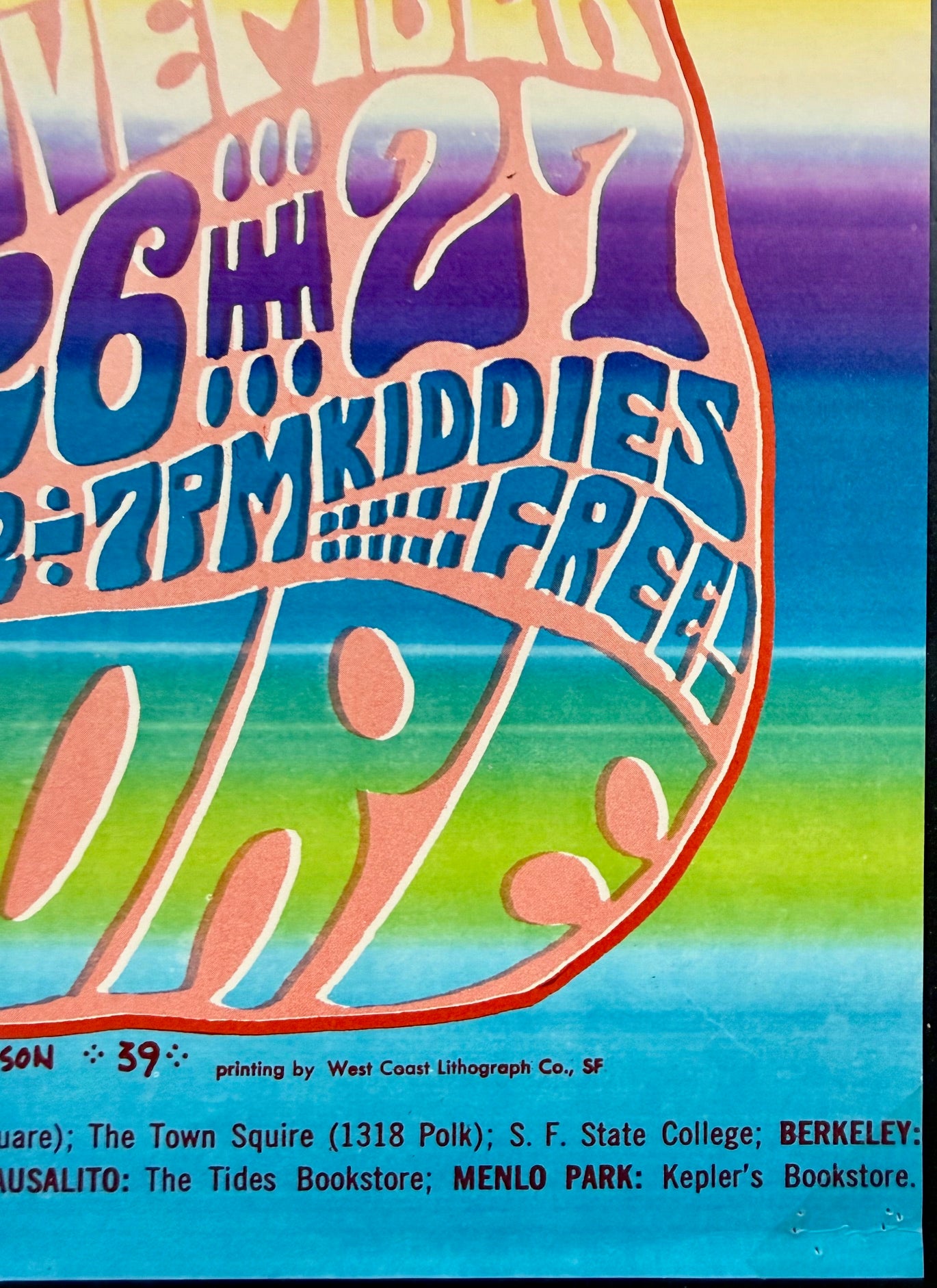 AUCTION - BG-39 - Jefferson Airplane - Moby Grape - Wes Wilson
