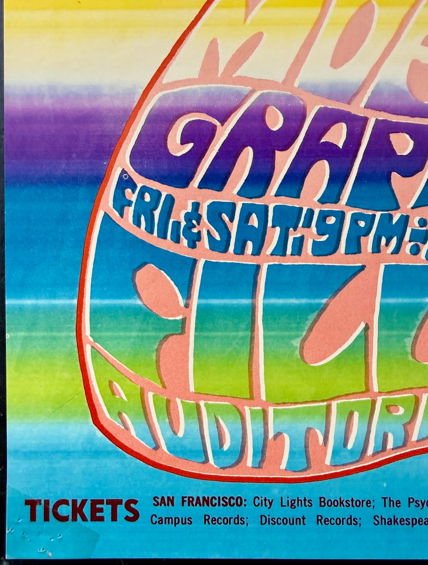 AUCTION - BG-39 - Jefferson Airplane - Moby Grape - Wes Wilson