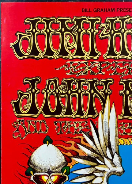 AUCTION - BG-105-RP-2 - Jimi Hendrix - Rick Griffin - 1968 Poster - Fillmore/Winterland - Very Good - SF Rock Posters & Collectibles