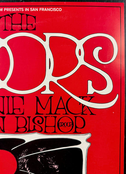 AUCTION - BG-186 - The Doors - Randy Tuten - 1969 Poster - Cow Palace - Very Good - SF Rock Posters & Collectibles