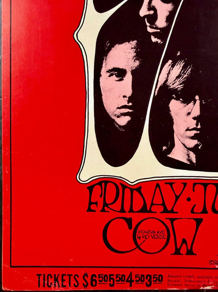 AUCTION - BG-186 - The Doors - Randy Tuten - 1969 Poster - Cow Palace - Very Good - SF Rock Posters & Collectibles