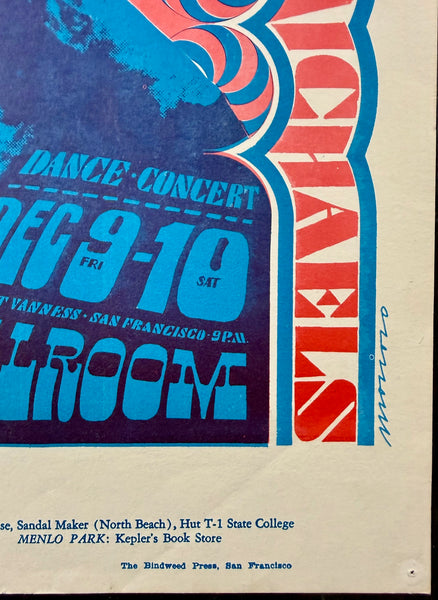 AUCTION - FD-38 - Big Brother Janis Joplin - Victor Moscoso - 1966 Poster - Avalon Ballroom - Excellent - SF Rock Posters & Collectibles