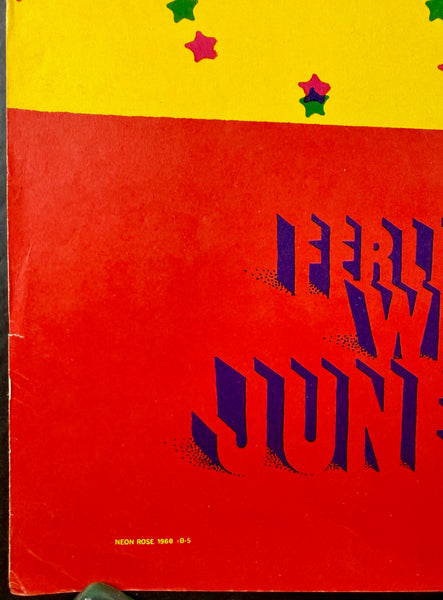 AUCTION - Neon Rose 24 - Moscoso - Poetry Reading - 1968 Poster - San Francisco - Excellent