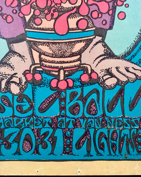 AUCTION - AOR 2.163 - Grateful Dead - Berry Dropper - Steve Catron - 1968 Poster - Carousel Ballroom - Very Good - SF Rock Posters & Collectibles