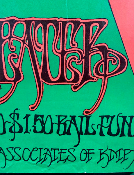 AUCTION - AOR 2.230 - 2nd Annual Grope For Peace - Grateful Dead - Rick Griffin - 1968 Poster - Straight Theater - Excellent