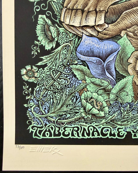 AUCTION - Widespread Panic - Wood Tour 2012 - Tabernacle Atlanta - Artist Edition - Emek - Near Mint - SF Rock Posters & Collectibles