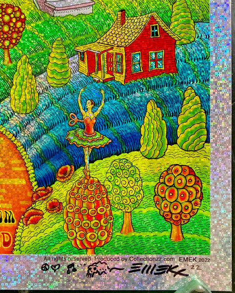 AUCTION - Elton John - Las Vegas '22 - Sparkle Foil - Edition of 10 - Emek - Mint - SF Rock Posters & Collectibles