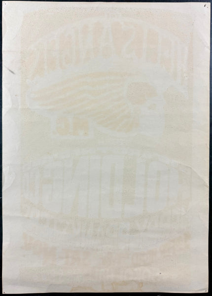 AUCTION - AOR  2.247 - Hells Angels - Big Brother / Merry Pranksters - Gut  - 1966 Poster - Sokol Hall - Excellent