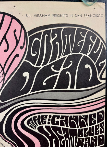 AUCTION - BG-51 - Grateful Dead  - Wes Wilson - 1967 Poster - Fillmore Auditorium - Excellent - SF Rock Posters & Collectibles